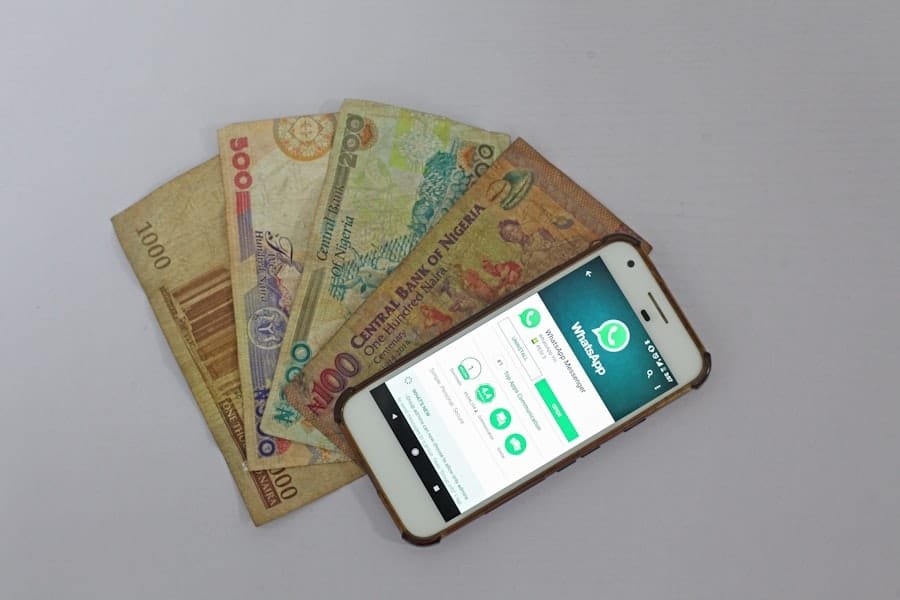 Smartphone with money