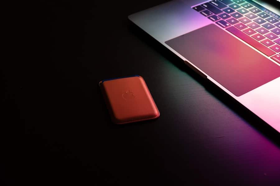 Laptop and money