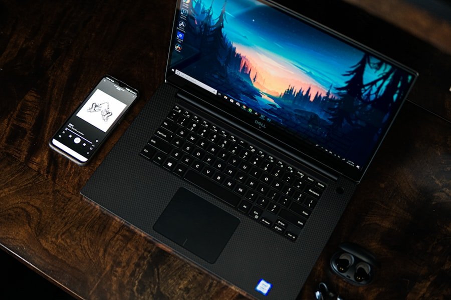 Laptop workspace