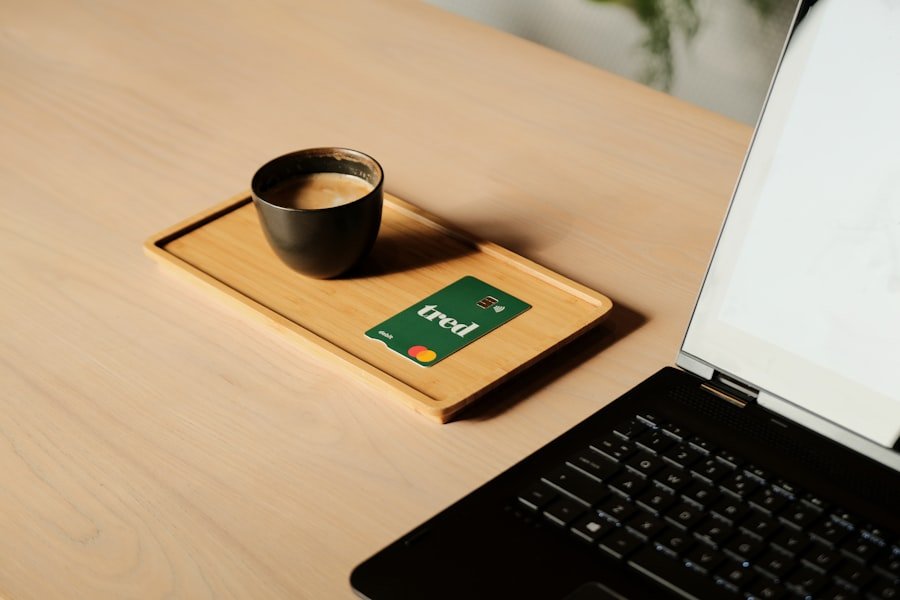 Laptop and coffee