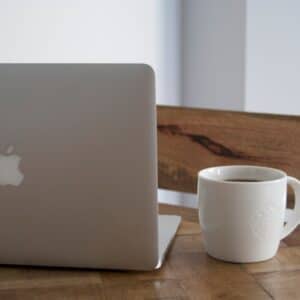 Photo Laptop and coffee