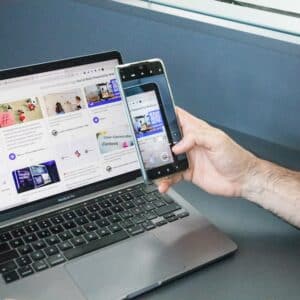 Photo Laptop and smartphone