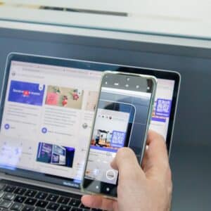 Photo Laptop and smartphone