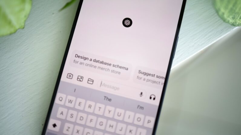 Photo ChatGPT interface