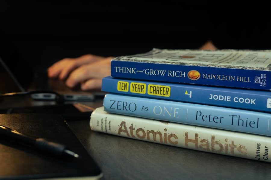 Photo Laptop and textbooks