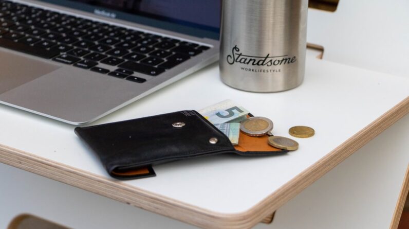 Photo Laptop and money
